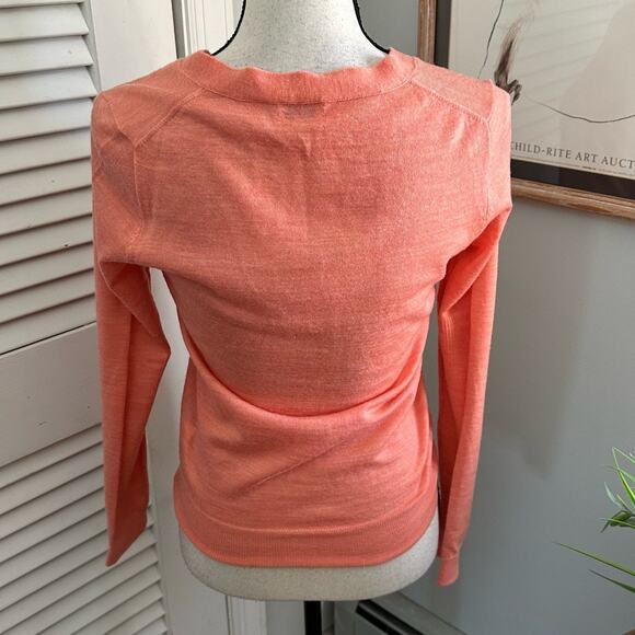 WALLACE Womens Sweater Small Pink Merino Wool Cardigan Preppy Casual Feminine - Picture 6 of 13